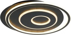 Brilagi - plafonieră LED dimmabilă IRIS LED/83W/230V 46x50 cm neagră + telecomandă