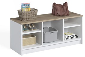 Comodă pentru pantofi London - White, Sapphire Oak