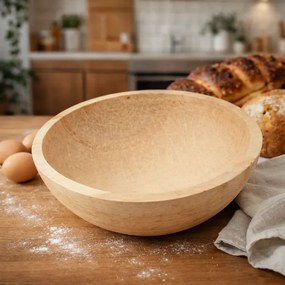 Covata din lemn pentru aluat , model traditional, lucrata manual