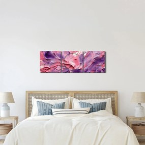 Tablou - Abstracție romantică (cu ceas) (90x30 cm)