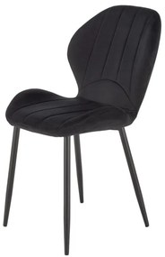 Scaun K538 velvet negru H85 cm