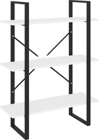 vidaXL Bibliotecă, alb, 80x30x105 cm, PAL