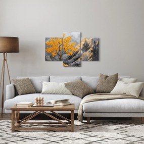 Tablou – Arbore auriu în munți (90x60 cm)
