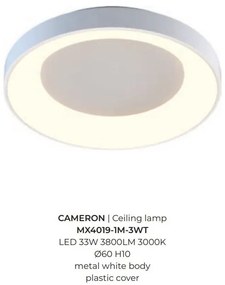 Plafoniera LED moderna CAMERON alb