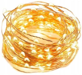 Lant luminos de Craciun 50 LED-uri, alb cald