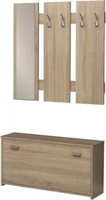Set hol 03 NEW, stejar sonoma, PAL melaminat, format din cuier cu ogli