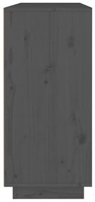 Servanta, gri, 110x34x75 cm, lemn masiv de pin 1, Gri