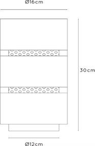 Lampă de masă Lucide 21533/01/30 ROSAS 1xE27/40W/230V negru