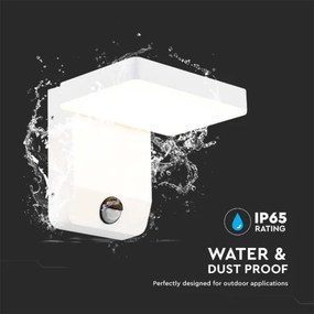 LED Aplica de perete exterior cu senzor LED/17W/230V 4000K albă