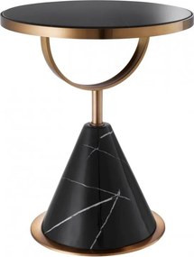 Masuta laterala design LUX Park Lane, cupru/ negru 113805 HZ