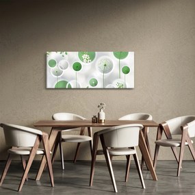 Tablou - Flori în cercuri (120x50 cm)