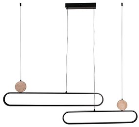 Lustră LED pe cablu FLORENTYNA LED/48W/230V 4000K negru/bej