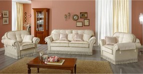 Canapea lemn masiv Clasică Imperial 170/220 cm - Nu, 3 locuri