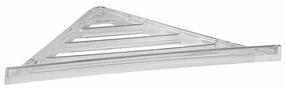 GEDY FL80 raft de colț pentru duș, 23 x 3 x 23 cm, ABS/clear