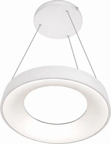 Lustră LED suspendată pe cablu DRAX LED/32W/230V 4000K, Ø 38 cm, albă