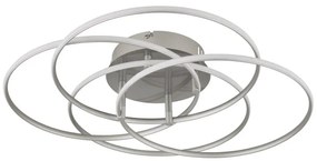 Plafoniera LED rotativa orientabila metal nichel KOMBOS