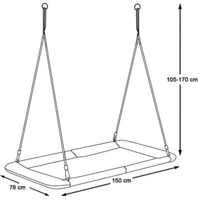Leagan cuib 150*80cm, multicolor