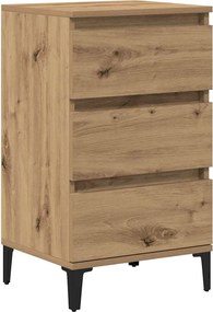 vidaXL Dulap de noapte Stejar Artizanal 45 x 35 x 44 cm Lemn compozit