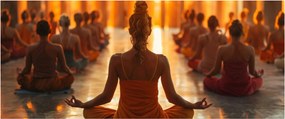 Tablou - Lecții de yoga (120x50 cm)