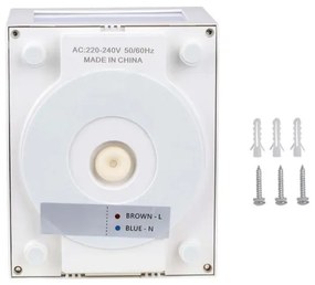 Aplică LED de exterior LED/12W/230V IP65 4000K alb