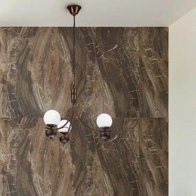 Lustră pe lanț Brilagi COTTAGE 3xG9/40W/230V maro/alb