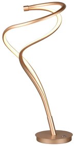 Veioză aurie LED cu abajur din metal (înălțime 56 cm) Nala – Trio Select