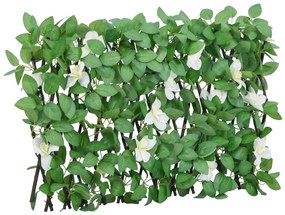 vidaXL Spalier cu iederă artificială, extensibil, verde, 180x30 cm