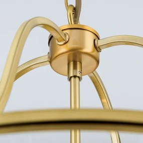 Orion - Candelabru BRUNO cu lanț, 6xE14/40W/230V, diam. 43 cm, auriu