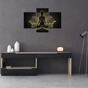 Tablou - Silueta într-o floare de lotus (90x60 cm)