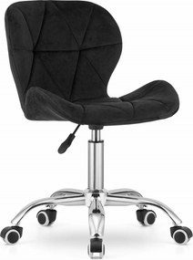Reducere Scaun de birou negru AVOLA VELVET Calitate II.