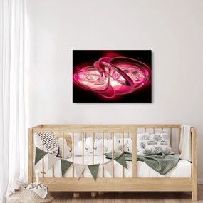 Tabloul cu fractali roz (90x60 cm)