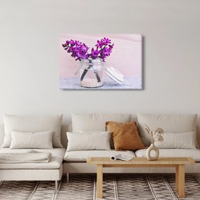 Tablou cu flori violete (90x60 cm)