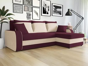 Colțar Miami 195Cutie de pat, 238x147x80cm, 117 kg, Picioare: Plastic