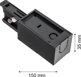 Capăt negru pentru sistem pe șine Argon 4366