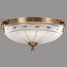 Plafoniera Ambiente cu Diam 33 cm, Desing Clasic, Finisaj Bronz Antic - Bussy Lighting 3039-52-44