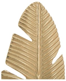 Sfeșnic decorativ Mauro Ferretti Feather, înălțime 34 cm, auriu