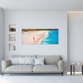 Tablou - Fuga pe plajă (120x50 cm)