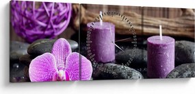 Tablou - Relaxare (cu ceas) (90x30 cm)
