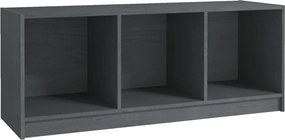 vidaXL Comodă TV, gri, 104x33x41 cm, lemn masiv de pin