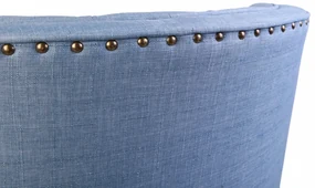Fotoliu, Lemn Solid, Lamont, Albastru Indigo