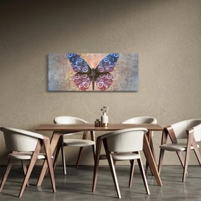 Tablou - Fluture steampunk (120x50 cm)