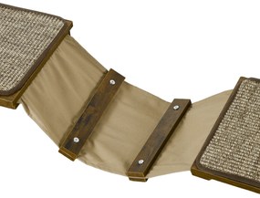 PawHut Set de trepte pentru pisici, perete de escaladare, 8 piese, până la 8 kg, rezistent, Maro/Crem | Aosom Romania