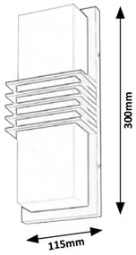 Aplica perete LED de exterior IP44 Rodez 8940 RX