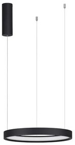 Lustra LED suspendata design modern circular PERRINE D-40cm neagra