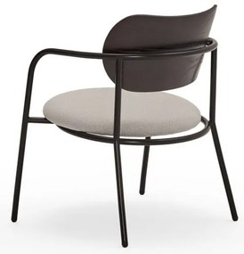 Fotoliu negru-gri în decor de frasin Eclipse - Teulat