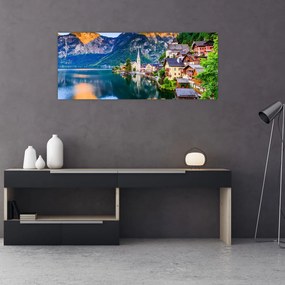 Tablou - Sat alpin (120x50 cm)