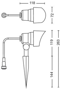 Philips - Set 3x LED spot exterior GARDENLINK LED/6W/230V 2700K IP44