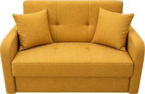 Canapea SAMY extensibila, 2 locuri, cu lada de depozitare, stofa gri, Galben, 152x100x92 Rosu, Stofa