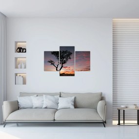 Tablou - Copac și nuanțe roșiatice (90x60 cm)