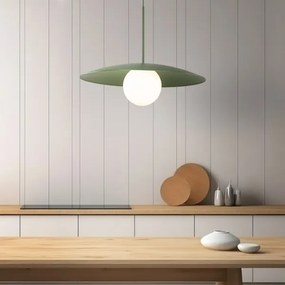 Lustră pe cablu SLATE 1xE27/15W/230V d. 65 cm verde